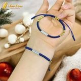  Vòng tay tibet chỉ ngũ sắc bện chỉ may mắn mix charm ống trụ Om Mani Padme Hum bình an 