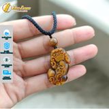  Dây chuyền mặt tỳ hưu MH nâu vàng hợp mệnh kim thổ chiêu tài hút lộc bình an may mắn 