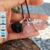 Mặt dây chuyền hồ ly chúa 9 đuôi lệch đùi thạch anh tự nhiên trợ duyên hợp mệnh may mắn