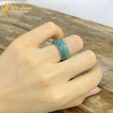  Nhẫn ngọc lam nguyên khối hợp mệnh may mắn bình an 
