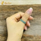  Nhẫn ngọc lam nguyên khối hợp mệnh may mắn bình an 