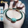 Vòng tay chỉ may mắn bện handmade lu thống ngọc sơn thủy hợp mệnh tài lộc bình an
