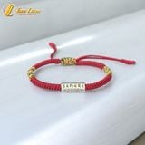  Vòng tay tibet chỉ ngũ sắc bện chỉ may mắn mix charm ống trụ Om Mani Padme Hum bình an 