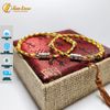 Vòng tay chỉ ngũ sắc tây tạng may mắn mix charm ống trụ khắc chú bình an