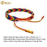  Vòng chỉ đeo tay may mắn nút thắt chỉ lục sắc cho các bạn cộng đồng LGBT 