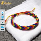  Vòng chỉ đeo tay may mắn nút thắt chỉ lục sắc cho các bạn cộng đồng LGBT 