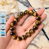  Vòng tay phong thủy hạt MH nâu vàng 12 Li hợp mệnh kim thổ chiêu tài lộc hút may mắn 