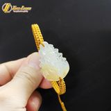  Vòng tay chỉ may mắn bện mặt hồ ly chúa 9 đuôi mã não liên hoa trợ duyên hợp mệnh 
