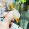  Vòng tay chỉ may mắn bện mặt hồ ly chúa 9 đuôi mã não liên hoa trợ duyên hợp mệnh 