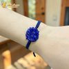  Vòng tay chỉ may mắn bện handamde mặt hồ ly chúa lệch đùi lapis trợ duyên hợp mệnh 