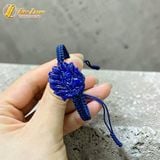  Vòng tay chỉ may mắn bện handamde mặt hồ ly chúa lệch đùi lapis trợ duyên hợp mệnh 