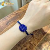  Vòng tay chỉ may mắn bện handamde mặt hồ ly chúa lệch đùi lapis trợ duyên hợp mệnh 
