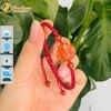  [SALE] Vòng tay hồ ly ngoc huyet jade đỏ bện vuông chỉ đỏ đô hợp mệnh hỏa thổ mix hạt mã não 