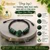  Vòng tay lu thống mix ngũ điếu mix hồ ly ôm hoa ngoc sơn thủy bện chỉ handmade 