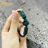  Vòng tay lu thống mix ngũ điếu mix hồ ly ôm hoa ngoc sơn thủy bện chỉ handmade 