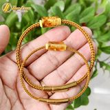  Vòng tay đôi nam nữ lu thống hô phách hoa hợp mệnh chiêu tài hút lộc hanh thông may mắn 