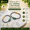 Vòng tay đôi nam nữ lu thống lam ngọc jade chạm kim tiền chiêu tài hút lộc hợp mệnh may mắn