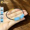 Vòng tay lu thống chạm mix ngũ điếu Aqua hợp mệnh thủy mộc chiêu tài lộc hút may mắn