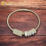  Vòng tay lu thống chạm mix ngũ điếu moonstone hợp mệnh kim thủy chiêu tài lộc hút may mắn 