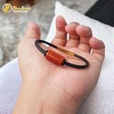  Vòng Tay Lu Thống Ngọc Huyết Jadeit Đỏ Cam Hợp Mệnh Hỏa Thổ Chiêu Tài Hút Lộc Hanh Thông 