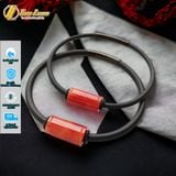  Vòng Tay Lu Thống Ngọc Huyết Jadeit Đỏ Cam Hợp Mệnh Hỏa Thổ Chiêu Tài Hút Lộc Hanh Thông 