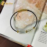  Vòng tay ngũ điếu mix lu thống đá thạch anh trắng hợp mệnh kim thủy tài lộc bình an may mắn 