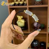  Vòng tay ngũ điếu mix lu thống đá thạch anh trắng hợp mệnh kim thủy tài lộc bình an may mắn 