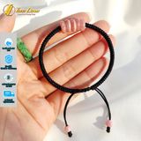  Vòng tay may mắn dây chỉ bện ngũ điếu đào hoa hợp mệnh chiêu tài hút lộc 