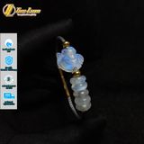  Vòng tay may mắn ngũ điếu mix hồ ly ôm hoa moons hợp mệnh kim thủy trợ duyên tài lộc 