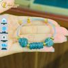  Vòng tay ngũ điếu mix hồ ly chúa mix túi tiền lam ngọc hợp mệnh may mắn chiêu tài lộc 