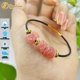  Vòng tay ngũ điếu mix charm túi tiền đá đào hoa hợp mệnh chiêu tài hút lộc may mắn 