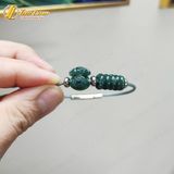  Vòng tay ngũ điếu mix charm túi tiền lam ngọc hợp mệnh hút may mắn chiêu tài lộc 