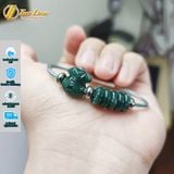  Vòng tay ngũ điếu mix charm túi tiền lam ngọc hợp mệnh hút may mắn chiêu tài lộc 