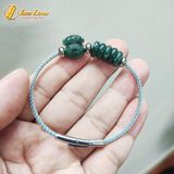  Vòng tay ngũ điếu mix charm túi tiền lam ngọc hợp mệnh hút may mắn chiêu tài lộc 