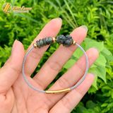  Vòng tay ngũ điếu mix tỳ hưu thạch anh tóc xanh hợp mệnh mộc hỏa chiêu tài lộc hút may mắn 
