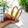 Vòng tay ngũ điếu hổ phách tự nhiên hợp mệnh kim thổ, chiêu tài hút lộc may mắn