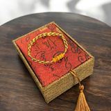  Vòng tay chỉ ngũ sắc tây tạng mix ngũ điếu ngọc huyết đỏ cam hợp mệnh bình an may mắn 