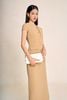 BAD73575 - Áo kiểu công sở vải phi cát dáng peplum cổ V tay chờm thân áo phối khuy bọc có túi ốp tạo kiểu - PANTIO