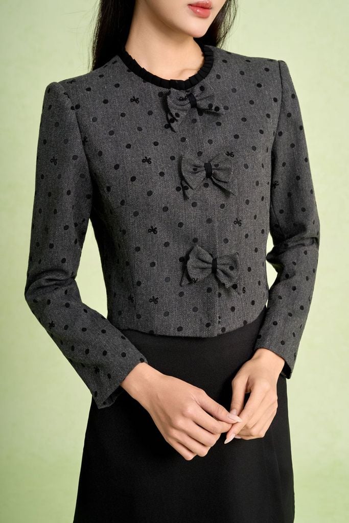 FQN7324 - Quần công sở vải tuytsi dáng suông giả váy vạt lệch cài cúc ống rộng - PANTIO