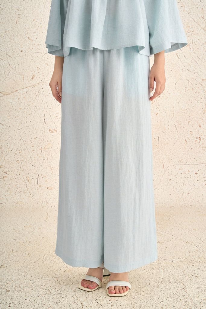 BQL33506 - Quần lửng dạo phố vải thô mỏng dáng suông cạp chun co giãn thời trang - PANTIO