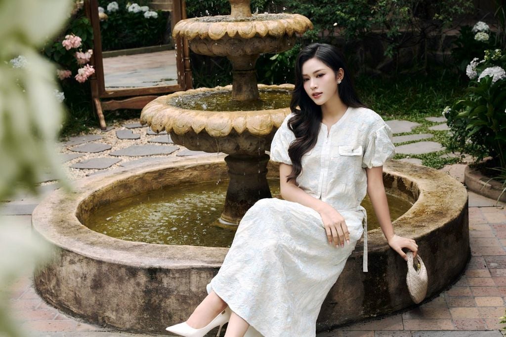 BJD33771 - Chân váy dài công sở vải tơ dáng chữ A cạp liền khoá thân sau - PANTIO
