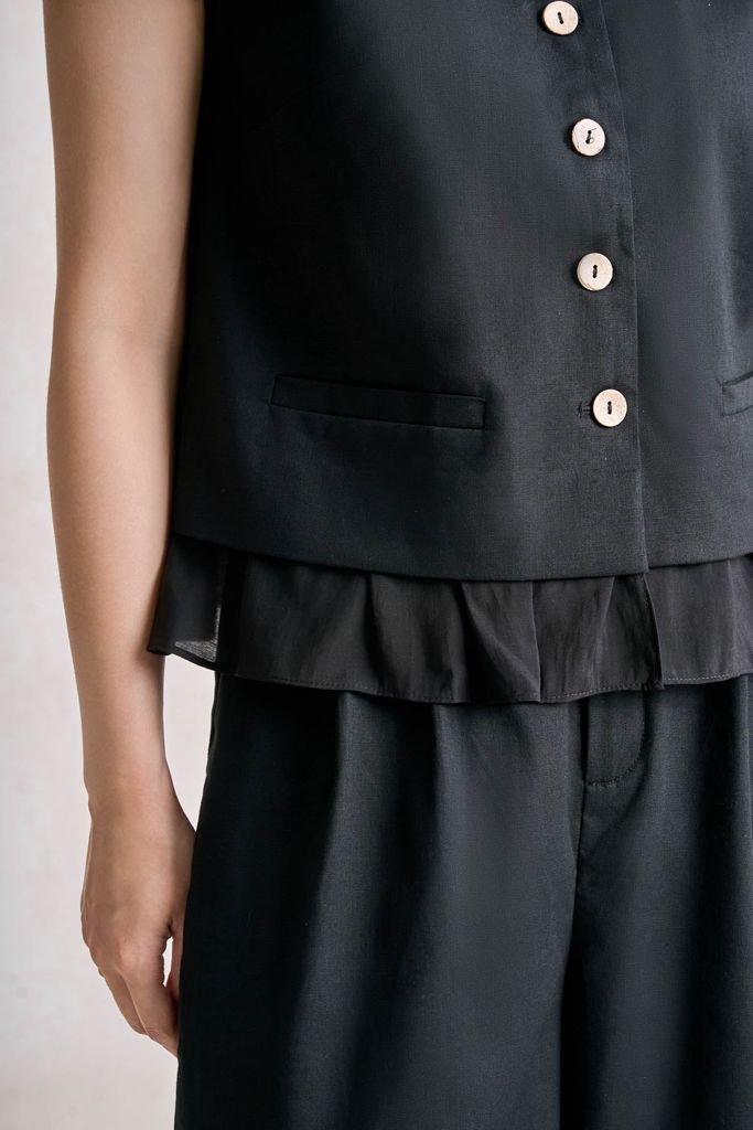 BQD33772 - tylekeo dạo phố vải linen dáng suông ống đứng cạp chun co giãn - tỷ lệ kèo 8899