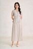 BJD33776 - Chân váy dài công sở vải linen dáng suông cạp chun khoá sườn thời trang - PANTIO