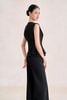 BAK33818 - Áo kiểu công sở vải tuytsi dáng peplum vổ tròn tay chờm thân áo phối ly tạo kiểu đính kim loại thời trang - tỷ lệ kèo 8899