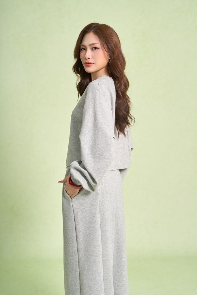 BJD93643 - Chân váy dài vải cotton dáng suông cạp chun thân sau xẻ tà - PANTIO