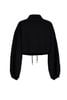 BAK93718 - Áo kiểu dạo phố vải thun cotton dáng croptop cổ bẻ phối khóa kim loại thân áo in hoạ tiết gấu bo chun ôm - JAN.