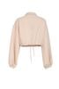 BAK93718 - Áo kiểu dạo phố vải thun cotton dáng croptop cổ bẻ phối khóa kim loại thân áo in hoạ tiết gấu bo chun ôm - JAN.