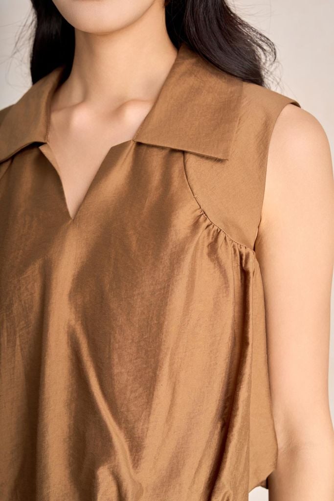 BJD33679 - Chân váy dài vải thô mỏng dáng xoè cạp chun co giãn - PANTIO