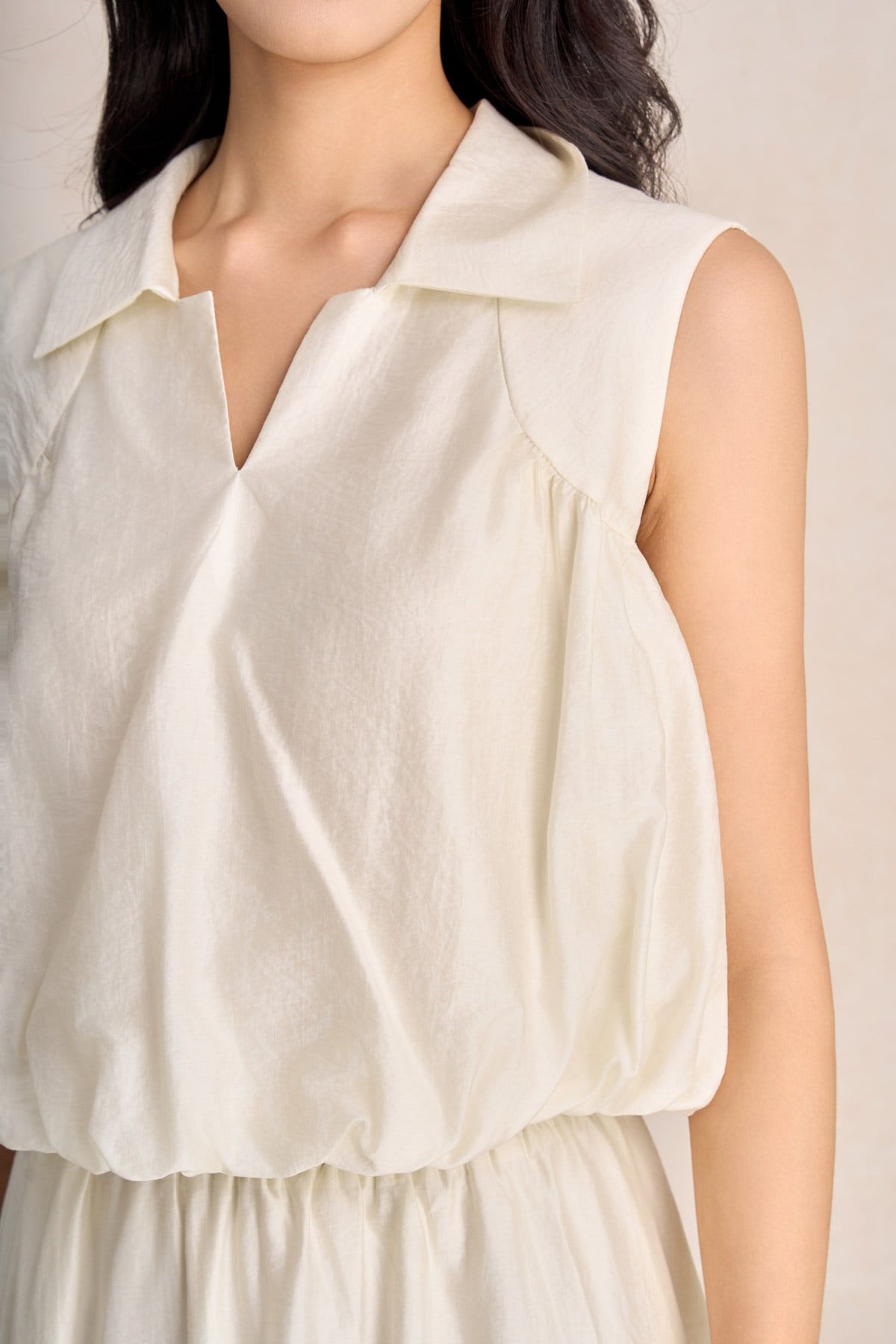 BJD33679 - Chân váy dài vải thô mỏng dáng xoè cạp chun co giãn - PANTIO