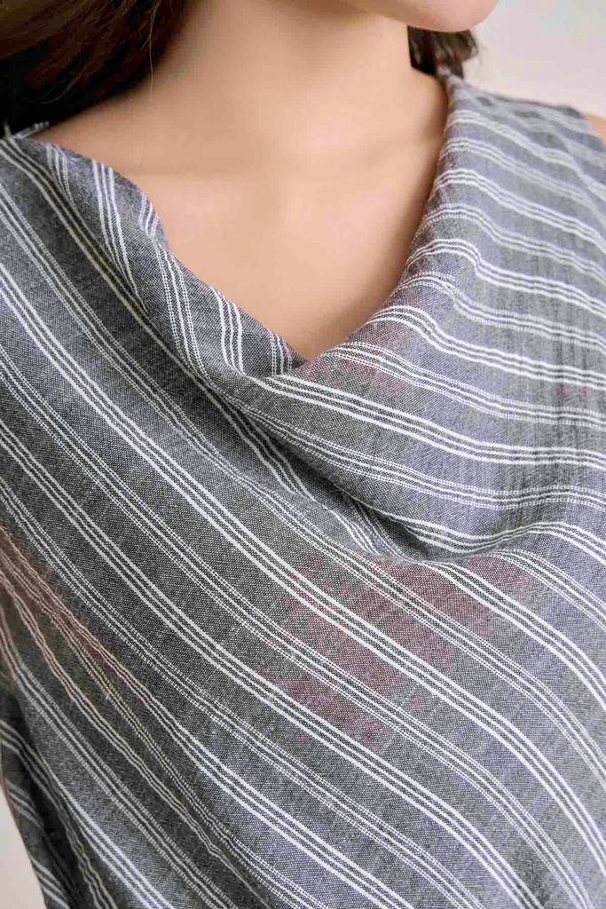 BAS33713 - tylekeo8888 công sở vải thô đũi dáng suông cổ đổ thời trang - tỷ lệ kèo 8899